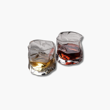 Whiskyglas med struktur