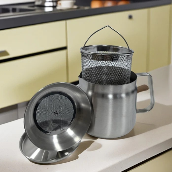 SteelFry frituregryde med indbygget oliefilter