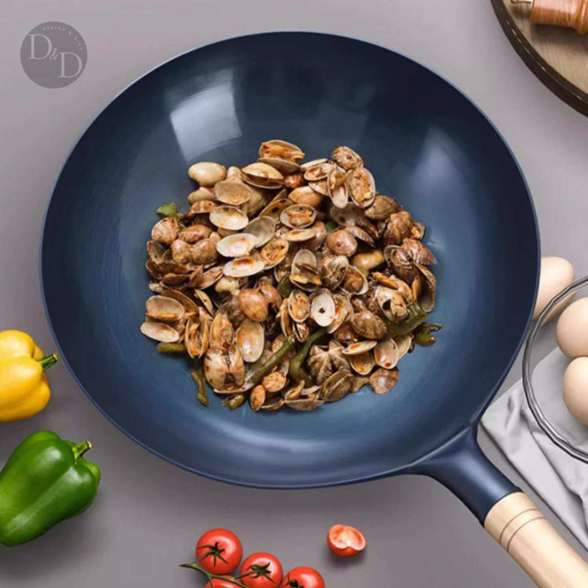 Cuyun iron wok - Non-stick, zonder giftige coating - Design & Dine