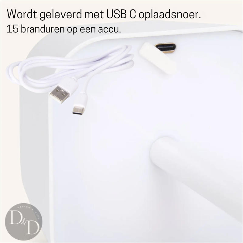 LampraSplash – trådløs, genopladelig, vandtæt, dæmpbar og med 3 lysindstillinger
