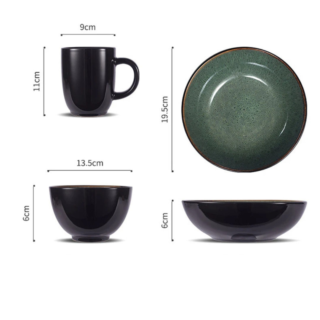 Coimbra Glaze 5-delt servise stel