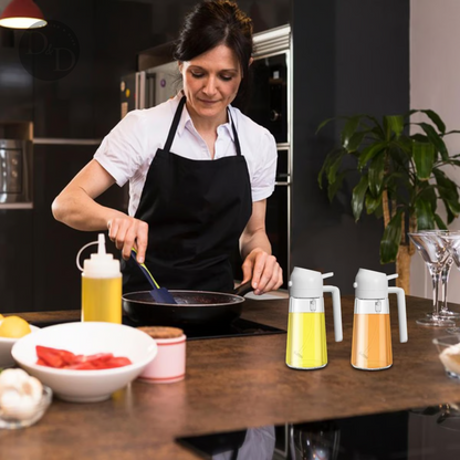 Chef's mist - 2 in 1 olie spray + UV protectie glas - Design & Dine