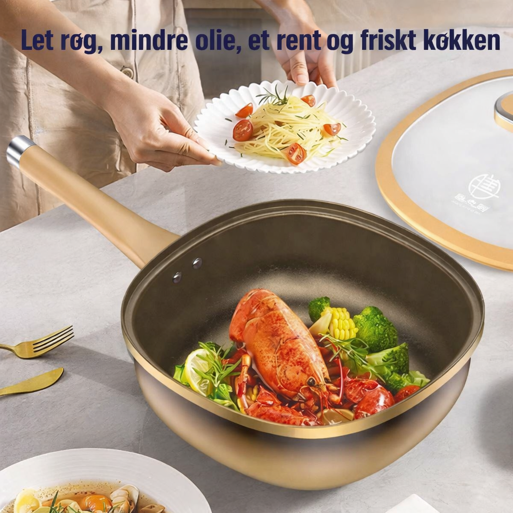 Culinara Titanium  nonstick-pande med dampfunktion