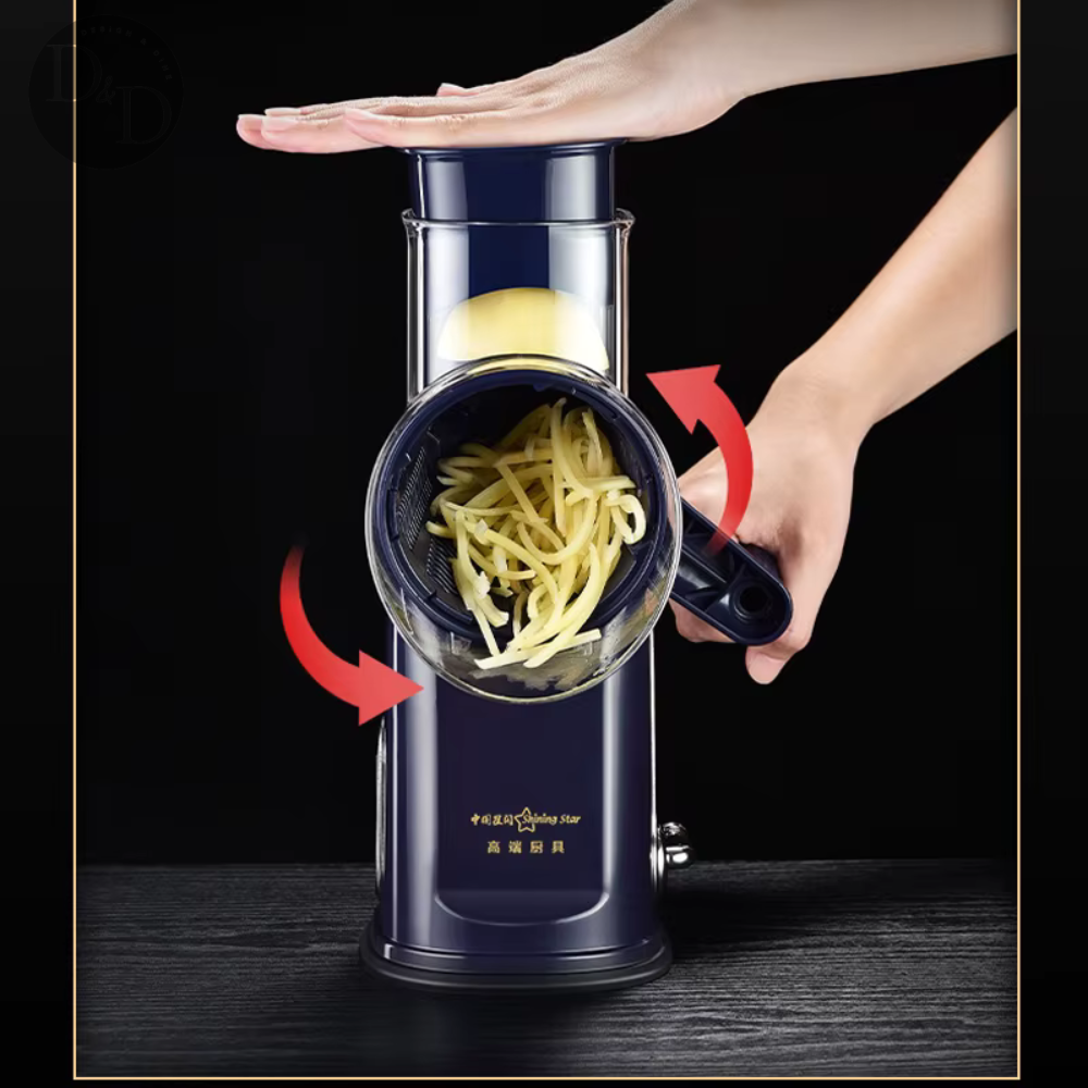 Twisting shredder - 5 in 1 keukenmachine - Design & Dine
