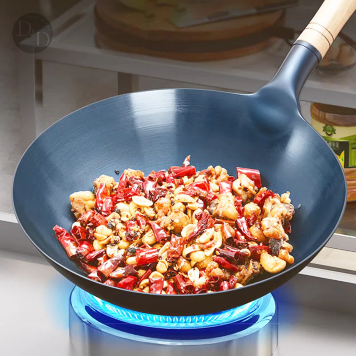 Cuyun iron wok - Non-stick, zonder giftige coating - Design & Dine