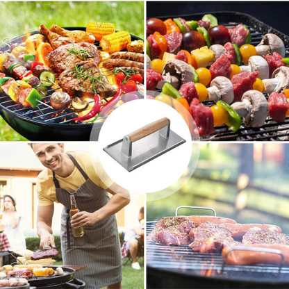 Premium braadgewicht – Voor perfecte burgers elke keer! - Design & Dine