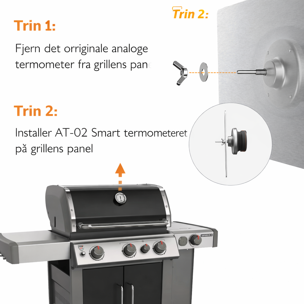 Ai BBQ temperaturmåler + Gratis mobilapp