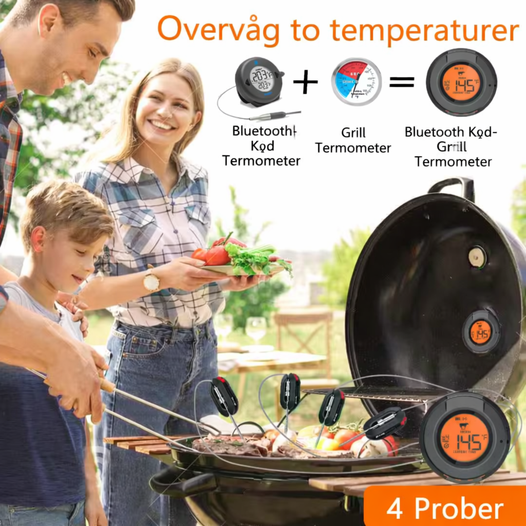 Ai BBQ temperaturmåler + Gratis mobilapp