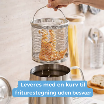 SteelFry frituregryde med indbygget oliefilter