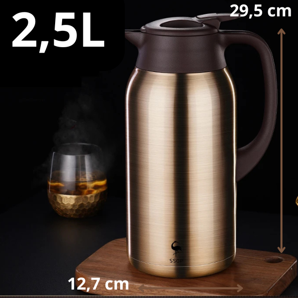 COPPER'on Hotpot - 48u+ isolatie - Incl. geïntegreerd theezeef - Design & Dine