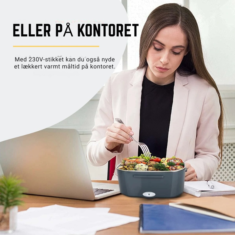 Heat & Eat – Elektrisk opvarmet madkasse