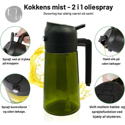 Chef's mist  - 2 i 1 oliespray + UV-beskyttende glas