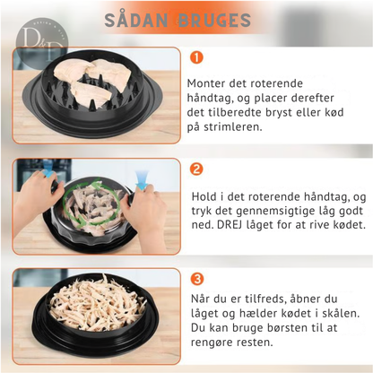 FeatherEase – trådet kød på få sekunder!