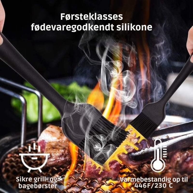 18-delt sæt – Grillredskaber i rustfrit stål