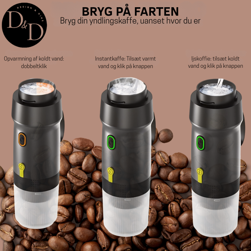 Kaffe på farten – trådløs kaffemaskine