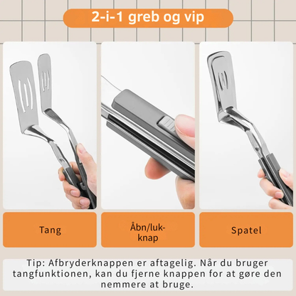 Grip og flip 2-i-1 grilltang