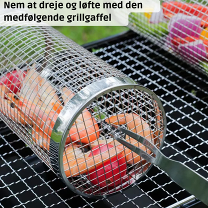 BBQ-kurv – Nu falder intet længere igennem risten 1 + 1 gratis