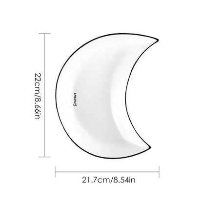 Lunar Luxe : 5-delige keramische maanschotel set - Design & Dine
