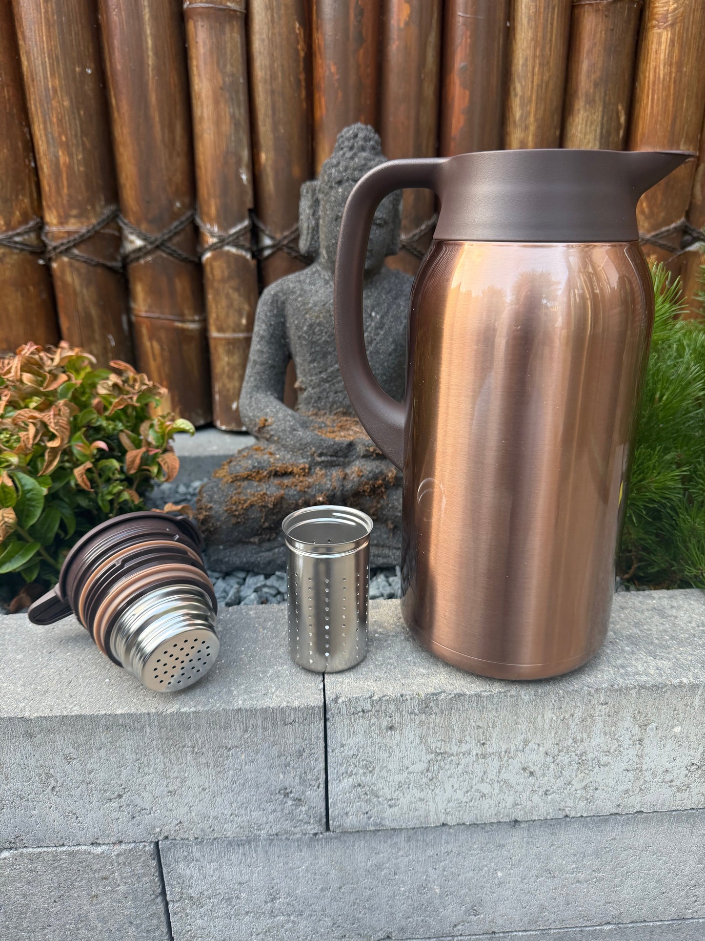 COPPER'on Hotpot - 48u+ isolatie - Incl. geïntegreerd theezeef - Design & Dine