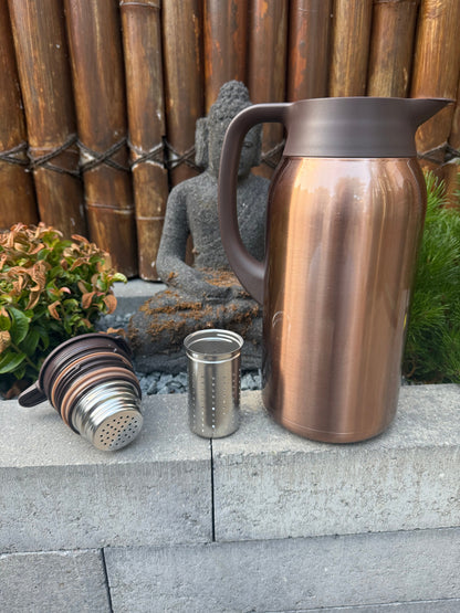 COPPER'on Hotpot - 48u+ isolatie - Incl. geïntegreerd theezeef - Design & Dine