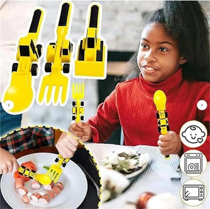 Digger™ Speels kinderbestek - 3 varianten - Design & Dine