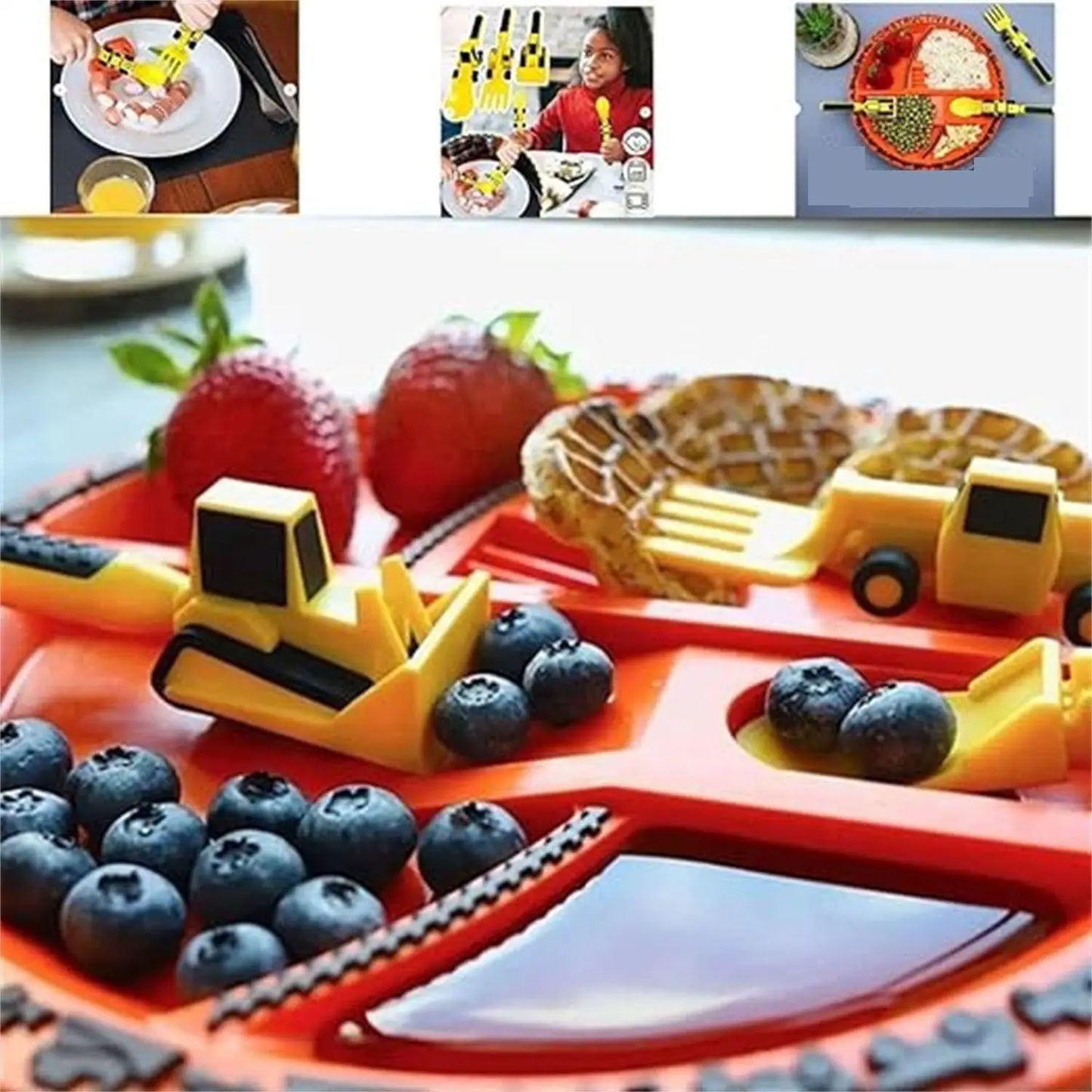 Digger™ Speels kinderbestek - 3 varianten - Design & Dine