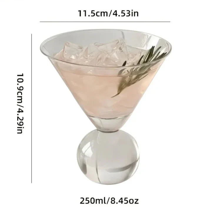 Kristallkugle martini glas