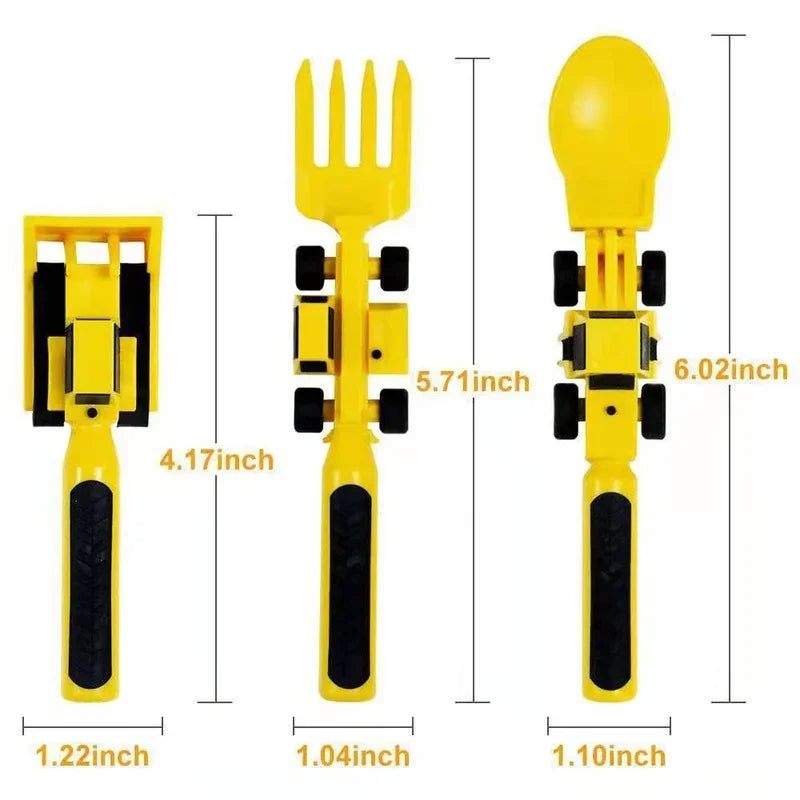 Digger™ Speels kinderbestek - 3 varianten - Design & Dine