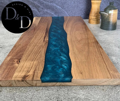 Artisan Wood & Resin borrelplank - Design & Dine