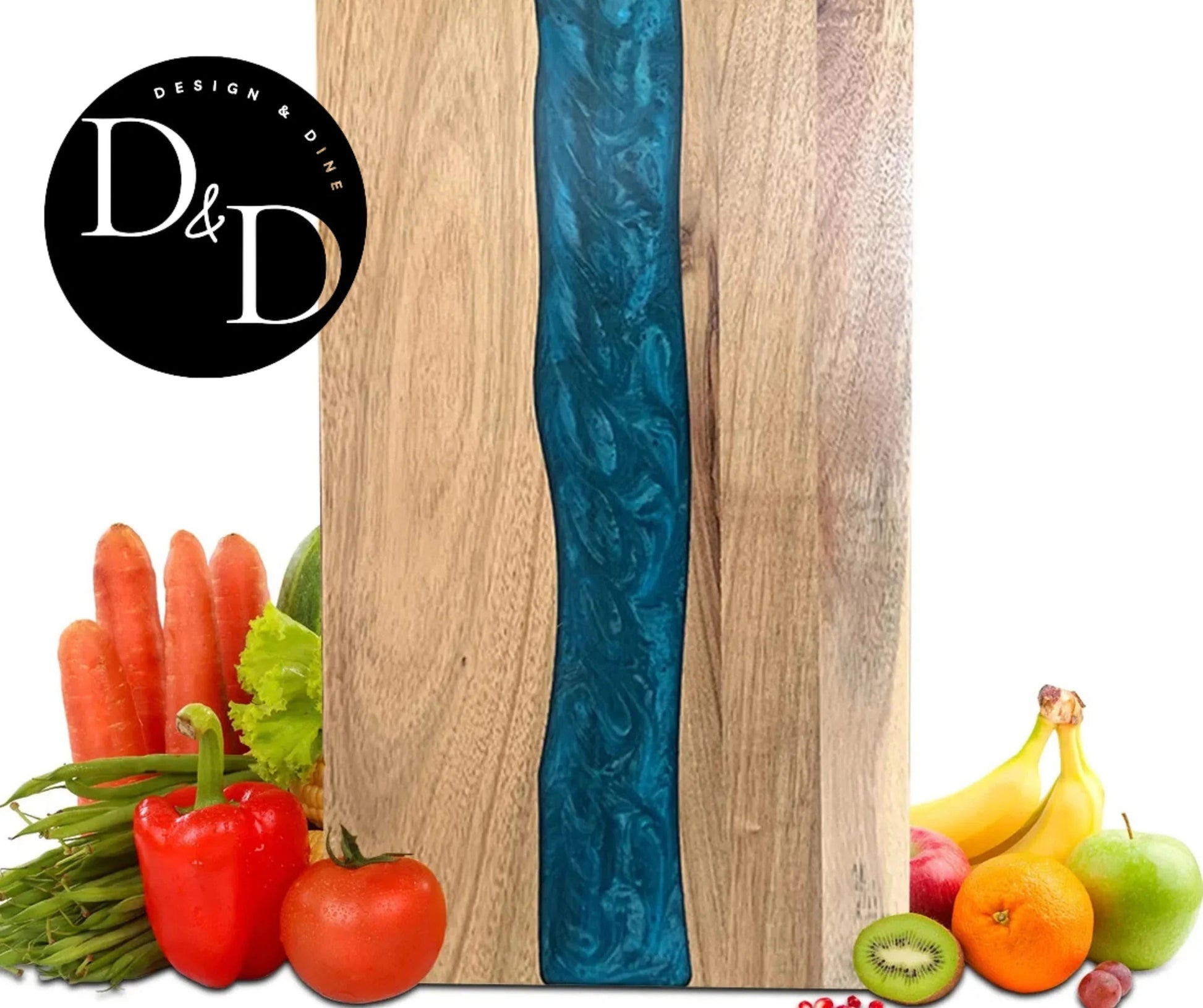 Artisan Wood & Resin borrelplank - Design & Dine