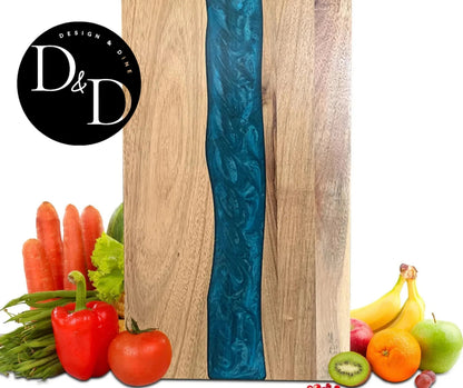 Artisan Wood & Resin borrelplank - Design & Dine