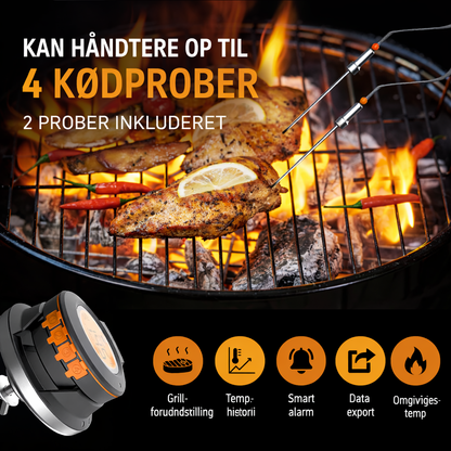 Ai BBQ temperaturmåler + Gratis mobilapp