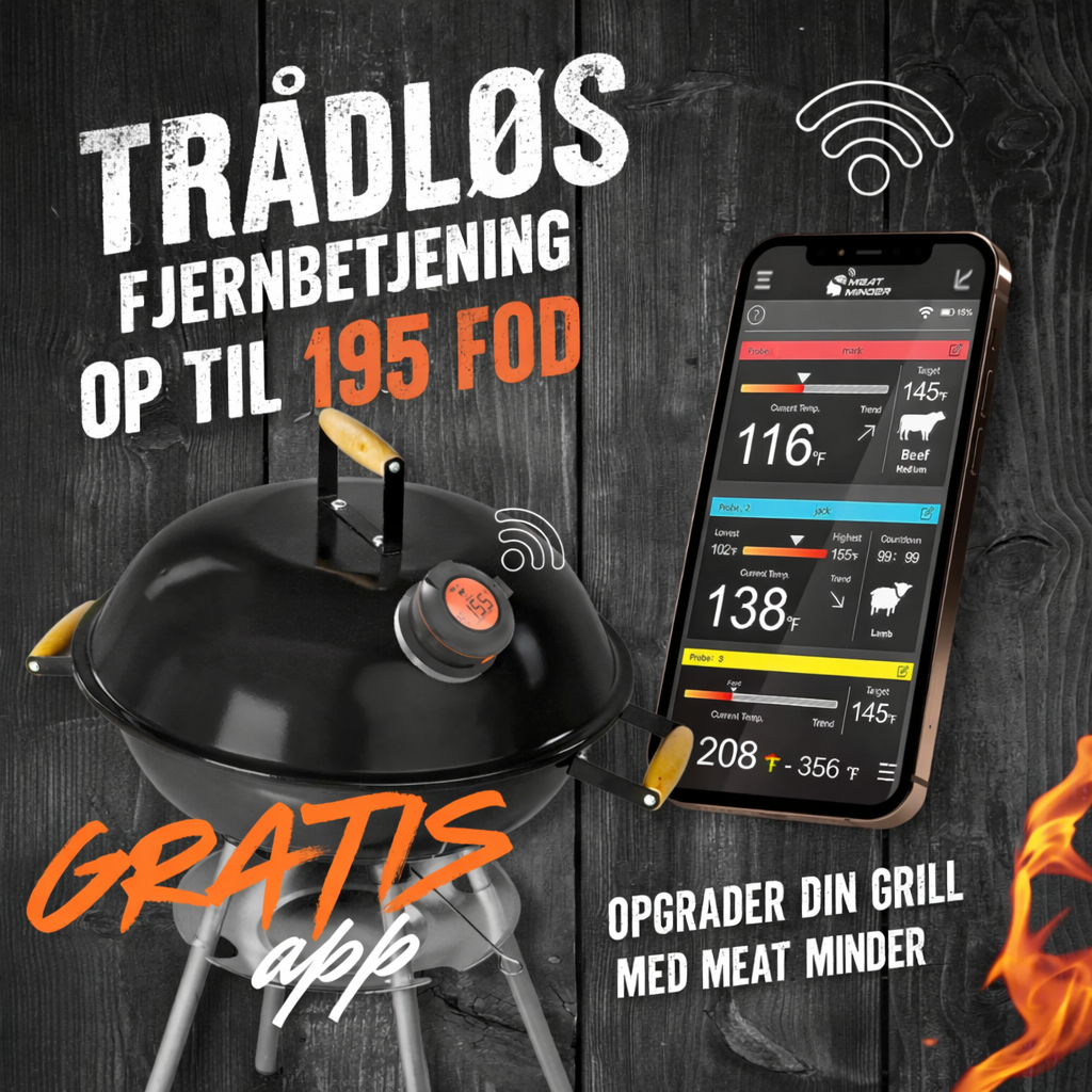 Ai BBQ temperaturmåler + Gratis mobilapp