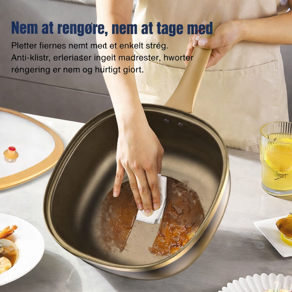 Culinara Titanium  nonstick-pande med dampfunktion